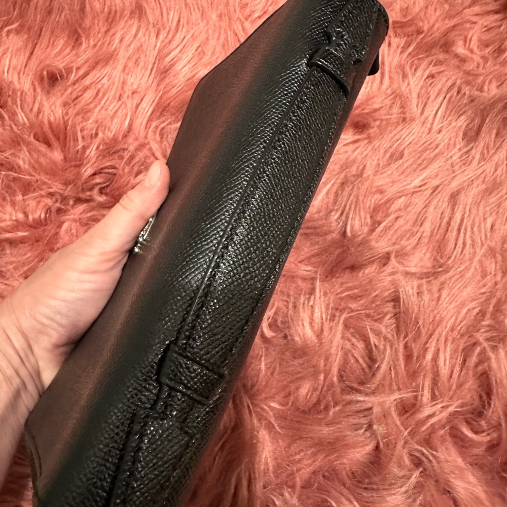 COACH Double Zipper Travel Wallet Clutch Organizer Black - Picture 15 of 15